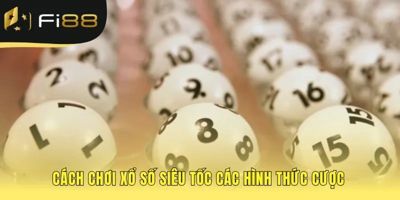 Cách chơi xổ số siêu tốc gồm các kiểu cược phổ biến